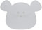 LÄSSIG Kinder Tischset Platzdeckchen aus Silikon/Little Chums Mouse grey