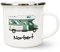 Werbetreff Gera Emaille-Tasse mit Name & Motiv Wohnmobil Camper - Personalisiert - Geschenk-Idee für Urlauber - Vintage-Look - Retro-Optik