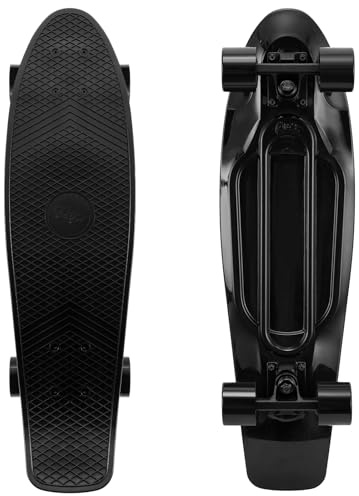 KMX 22 & 27 Inch Classic Mini Cruiser Skateboard | Portable Size,Smooth Bearings,Big PU Wheels,Aluminum Trucks, Mini Cruiser for Kids,Students,Adults,Beginners,Advanced