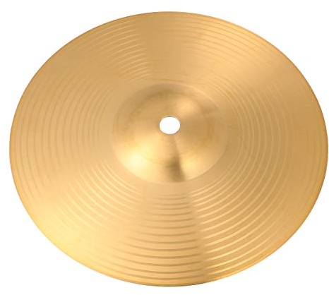 ERINGOGO 8 Zoll Crash- Becken für Schlagzeug Trommelbecken Cymbal Hutbecken aus Messing Glockenbecken für Anfänger Schlaginstrument