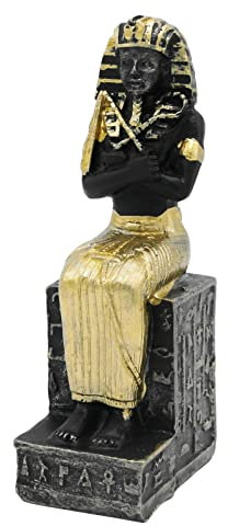 Ägypten Pharao Aquarium ägyptische Dekoration Klein Ornament Fischbecken Terrarium Deko Décor Zubehör Geschenk Dekor Dekofigur Figur Statue Skulptur (Pharaoh)