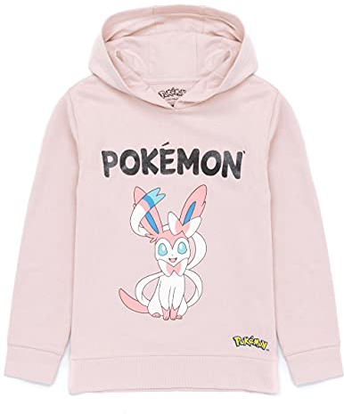 Pokémon Hoodie Girls Enfants Game Cadeaux Sylveon Lilac Jumper Pullover 9-10 Ans