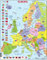Larsen K2 Politische Karte Europas Puzzle – Spanisch Edition, 48 Teile, Lernpuzzle für Kinder