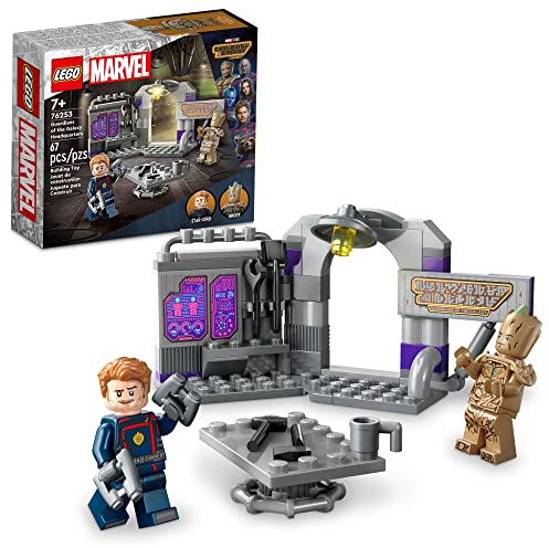 LEGO Marvel Wächter der Galaxy Headquarters 76253, Super Hero Gebäude Spielzeug Set aus Wächtern des Galaxy 3 mit Groot und Stern-Lord Minifigures, Gift für Kinder, Jungen und Mädchen Ages 7 and up