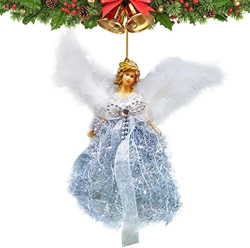 Engel Für Weihnachtsbaumspitze, Anhänger Weihnachtsbaum Weihnachtsengel Baumspitze Mini Engel Weihnachtsbaum Anhänger Mit Federflügel Traditionelle Top Angel Weihnachten Baumschmuck Dekoration