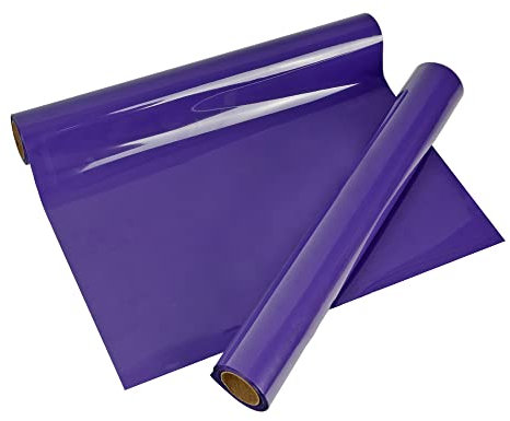 VEGIXO Heat Transfer Vinyl - Purple, 12in x 8ft Roll for Cricut & Heat Press, Easy to Cut & Weed, Design T-Shirts & Crafts
