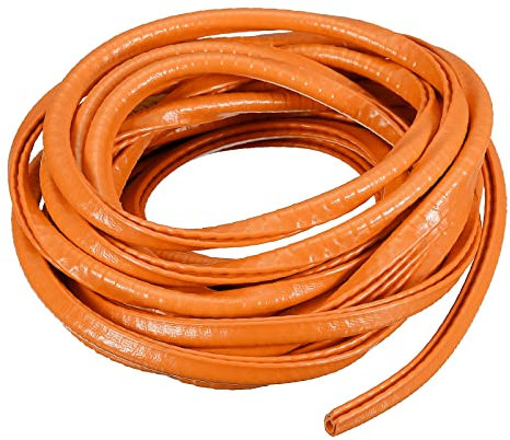 sourcing map U Channel Edge Trim, 16.4ft Length Rubber Guard Seal Strip Edge Protector Fit for 0.3-1.5mm Edge, (15/64 W x 5/16 H) Orange