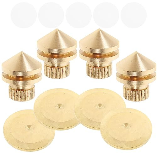 Gatuida 4stücke Lautsprecher-Spikes Unterlegscheiben Und Doppelseitigem Klebeband Hochfeste Isolationsfüße Zur Vibrationsreduzierung Für Audio-geräte Und Stilvolle Präsentation