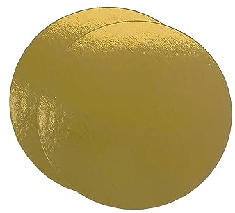 Set de 10 Supporti per Torte 15 cm Oro | Vassoio Torta Rotondo in Cartone da 1 mm di spessore, Sottotorta tondo per Feste Matrimoni, Decorazioni per Torte e Dolci | Base per Torta Dorato