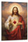 HHGaoArt Vintage-Jesusbild für die Wand, Heiliges Herz, Poster, Gott Christus, religiös, katholisch, Leinwandgemälde, Maria-Druck, Kunstwerk für Kirchendekoration (Bild 01-Jesus, 40,6 x 61 cm,