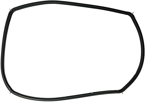 vhbw Türdichtung kompatibel mit Siemens HB21AB521/01 | HB23AB520/45, HB23A1220S/51, HB21AB621J/02 - 45,5x33x1 cm, Mit Winkelhaken Schwarz