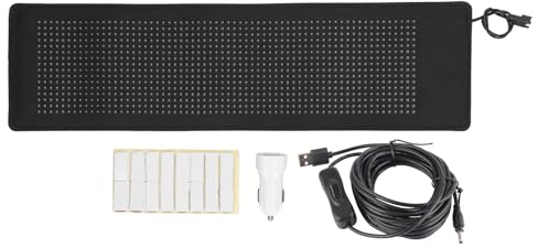 ANKROYU Écran Flexible LED, Défilement D'énormes Publicités Lumineuses, Résolution 16 X 64, Panneau D'affichage LED Programmable Flexible Pour Magasins, Voitures, Pubs, Hôtels