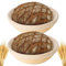 2PACK 7 inch Round Bread Proofing Basket Banneton Bread Dough Proofing Rising Rattan Basket & Liner for Baking Bread Making