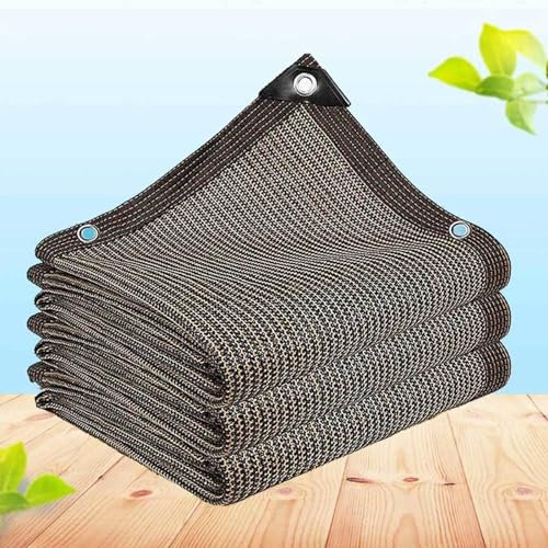 Filet Anti Chaleur Filet d'ombrage Bache pour Pergola Toile Pergola Voile d Ombrage 3 X 4 m Ombrage 90% Anti UV Jardin Filet La Couverture VéGéTale/Serre/Pergola/L'éxtérieur,brown-2x3m