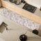 Comart - Tappeto Cucina Austin - Impermeabile - Antiscivolo - Antimacchia - Lavabile in Lavatrice - Passatoia in Poliestere - per Corridoio e Cucina - Made in Italy - Fiori Bloom - 50x270 cm
