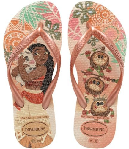 Havaianas Kids Slim Princess, Infradito Bambine, Pink Clay, 29/30