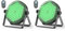 Oloaxolx 2 Stück 120W LED Par Strahler 60 LED Scheinwerfer mit Fernbedienung, RGBW 4-in-1 led Bühnenlicht 8CH/DMX512 Regenbogeneffekt,Beleuchtung Lampen, für Party, Hochzeit, Bar, Club, Dekoration