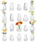 Glasseam Glas Kleine Vasen für Tischdeko: 20 Stück Mini Glasvasen Set Vintage Vase Klein für Hochzeit Party Geburtstag Home Wohnzimmer Tisch Deko