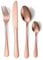 LAGUIOLE, Ménagère 24 pièces en acier inoxydable 430, finition PVD rose matte, incluant 6 couteaux, 6 fourchettes, 6 cuillères, 6 cuillères à dessert - Taille: Standard, Couleur: Rose