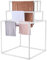 VEVOR Toallero Independiente de 8 Barras Toallero de Baño Blanco Toallero de PVC Carga de 10 kg Organizador de Servilletas Fácil de Montar Colgador de Toallas para Piscina Baño SPA Exterior Interior