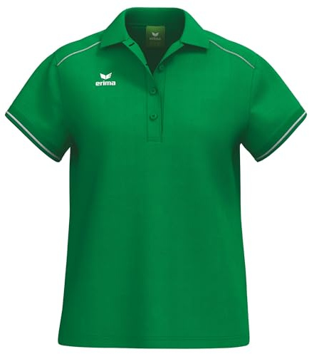 Erima Damen CMPT Pique´ Poloshirt (2112541), smaragd/weiß, 36