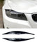 Augenbrauen Scheinwerfer Augenlid Abdeckung Glanz Schwarz Fit BMW E90 E91 3er Serie 2005-2012