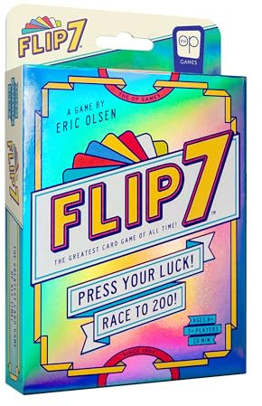 USAopoly | Flip 7 | Party Card Game | Ages 8+ | 3+ Players | 20 Minutes Playing Time, New