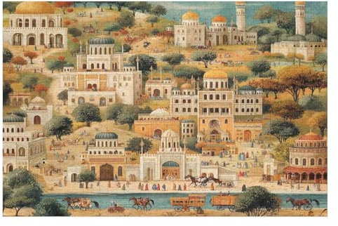 Puzzle 1000 Pieces Ottoman Miniature Painting Puzzle DIY Kit Paper Toy Unique Gift Home Decor11 50x70cm NbG188