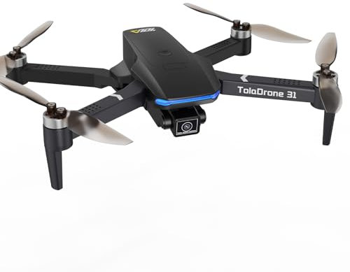 Toladrone GPS Drone with Camera 4K UHD, Real-time Transmission, Drones for Adults with Brushless Motor, Follow Me, Auto Return, Drone for Beginners TD31GPS
