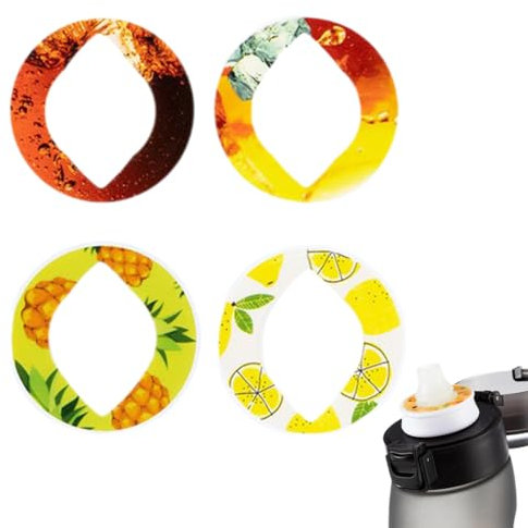 EUYRVAW 4 Pezzi Air Flavour Pod Per Bottiglie Di Acqua,Baccelli Aromatici Alla Frutta,Airapp Borraccia Con i Gusti