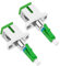 AXFEE Adaptador de Fibra Óptica con Cable Simple LC/APC Macho a SC/APC Female, 2 Piezas Adaptador de Fibra Óptica SC/AP-C Hembra a LC/AP-C Macho Monomodo