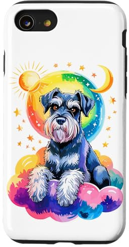 Rainbow Clouds Standard Schnauzer Case for iPhone SE (2020) / 7 / 8