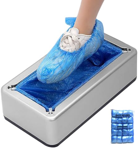 Patifirst Dispensador Automático De Cubierta De Zapatos, Maquina Para Cubrir Zapatos Con 100 Piezas Desechables De plásticos, Para El Hogar, Oficina, Fábrica, Antideslizante Y Resistente Al Agua