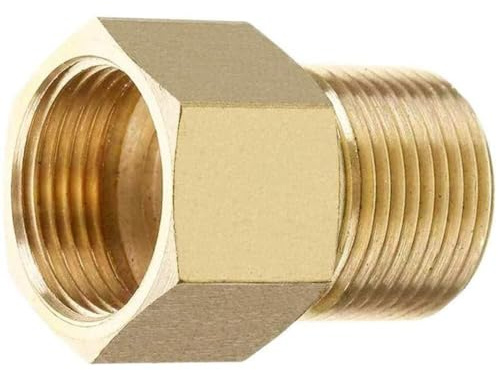 Vibsky Messing Hochdruck-Wasserrohrverbinder M22 Innen- auf Außengewinde 15 mm Drehgelenk