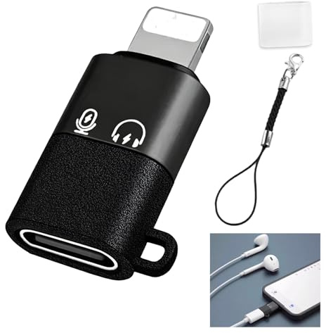 1 Piezas Adaptador para dji Mic Mini de USB C a Lighting, Tipo C Hembra a Lightning Macho Adaptador Audio para iPhone 14/13/12/11, Transferencia de Datos, para Micrófono Inalámbrico, Móviles