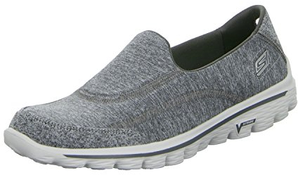 Skechers Gowalk 2, Damen Sport- & Outdoor Sandalen, Grau - Grau - Größe: 38 EU