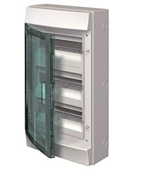 Abb-entrelec mistral65 Coffret 36 modules mistral65 3 rangées porte transparente