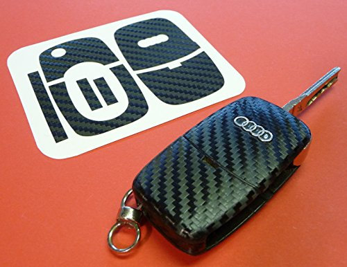 WIM-SHOP 3D Carbon Aufkleber für SCHLÜSSEL in SCHWARZ Made in Germany