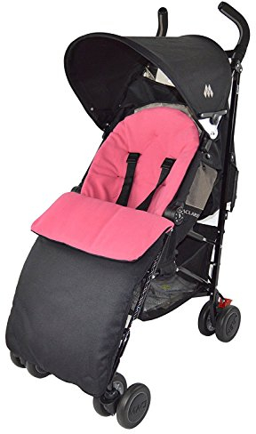 Fußsack/Schlafsack kompatibel mit Mamas And Papas Mylo Urbo Moove Pulse, Dunkles Pink