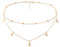 Legitta Damen Halskette Choker Gold Kette mit Anhänger Stern Mond für Frauen Mädchen-EA24