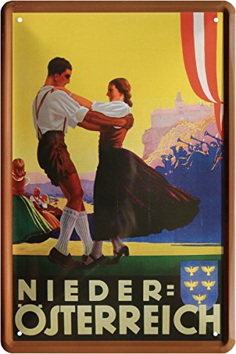 Urlaub in Nieder Österreich 20x30 Blechschild 1211