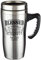 Christian Art Gifts Stainless Steel Travel Mug Double-Wall Vacuum Insulated Coffee Cup with Lid and Handle 16 oz BPA-free Lead-free Eco-Friendly Mug - Blessed Is The Man - Psalm 84:5