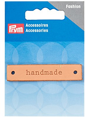 Prym 403795 Handmade Label Leder natur rechteckig