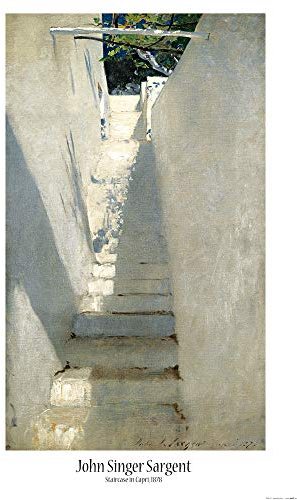 1art1 John Singer Sargent Poster Treppenaufgang In Capri, 1878 Plakat | Bild 91x61 cm