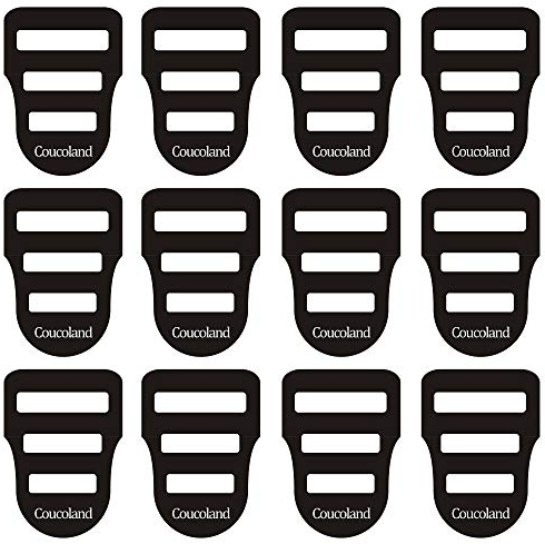 Coucoland Herren Einstecktuch Halter Set Taschentücher Einstecktuchhalter für den perfekten Sitz Herren Accessoires Set zu Konfirmation, Anzug, Smoking (12 Stück)