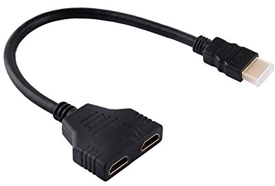 Bewinner Cavo Splitter HDMI 1080P HDMI Maschio a Doppio HDMI Femmina Cavo Adattatore Splitter da 1 a 2 Vie per TV HD, 1 Cavo HDMI Maschio a 2 Cavi Splitter Femmina HDMI