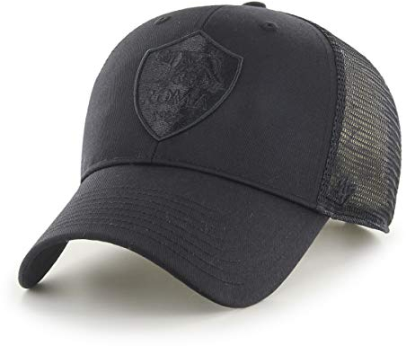 AS Roma Men's ITFL-BRANS01CTP-BKA Cap with a Visor, Black, One Size