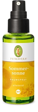PRIMAVERA Raumspray Sommersonne bio 50 ml - Aromadiffuser, Aromatherapie - erheiternd - vegan