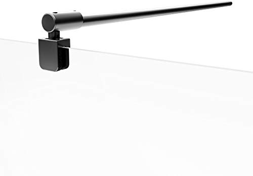Schulte barre de stabilisation 122 cm pour porte paroi de douche verre 5 à 8 mm, béquille de renfort à raccourcir, universel, noir