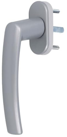 Aluminium Fenstergriff Nevada, Farbe:Silber F1, Stiftlänge:35mm